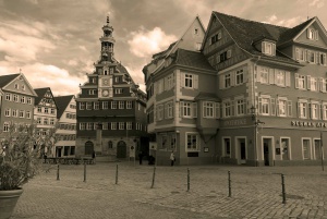 Stadtansicht mit Esslingerrathaus