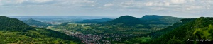 Panorama Blick über das Albvorland