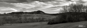 Panorama Teck Schwarzweiß